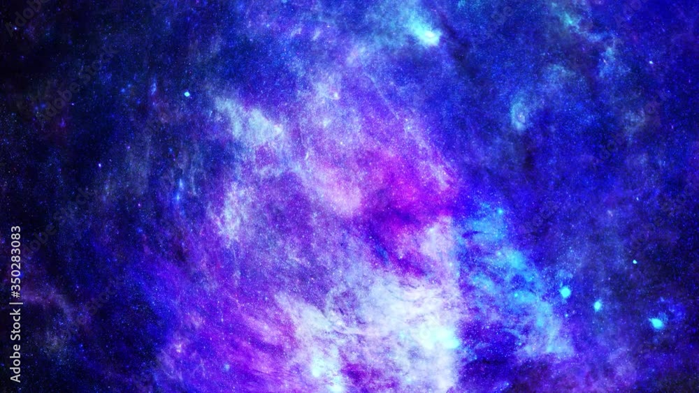 Wall mural animation view to travelling across the universe in moving