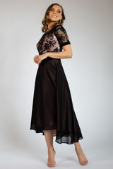 Fototapeta premium young model posing in fashion dress