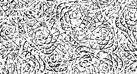 Seamless monochrome background. Repeating texture black and white grunge