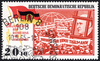 Postage stamps of the Deutsche Demokratische Republik. Stamp printed in the Deutsche Demokratische Republik. Stamp printed by Deutsche Demokratische Republik.