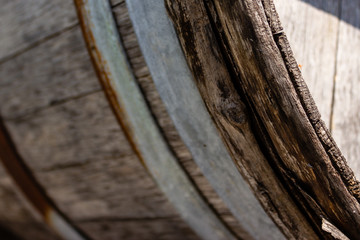 Close up of a wine Barrel