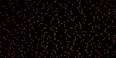 Dark Blue, Red vector background with colorful stars. Decorative illustration with stars on abstract template. Pattern for websites, landing pages.