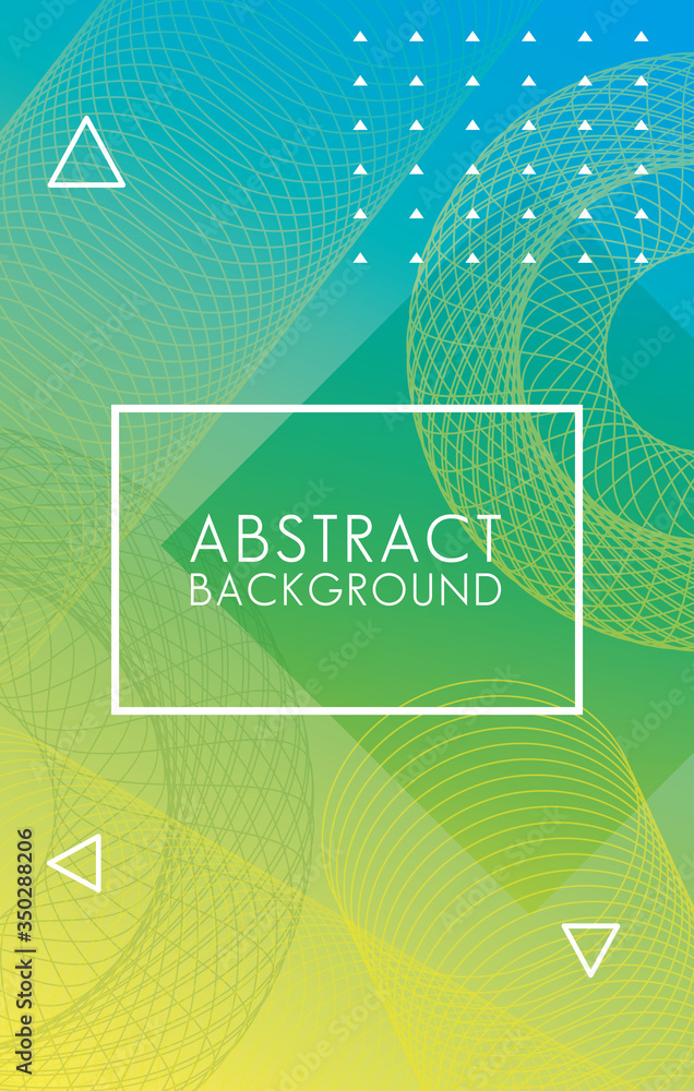 Poster rectangle frame in colorful abstract background