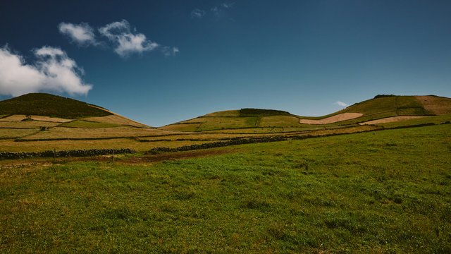 mountains and blue sky
