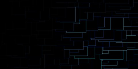 Dark BLUE vector template with rectangles. Rectangles with colorful gradient on abstract background. Best design for your ad, poster, banner.