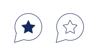 Review line vector minimalistic icon. Star choice vector symbol. Feedback icons set for web design. Modern flat like favorite icon for app design. Approved sign minimal flat linear 