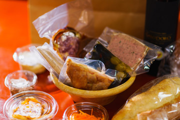 Japanese french food delivery for staying at home	