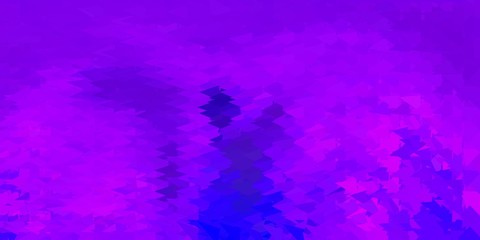 Fototapeta na wymiar Dark purple vector gradient polygon layout.