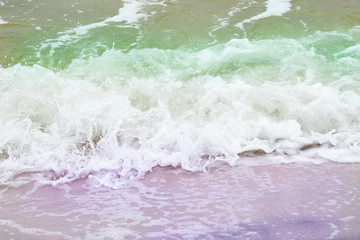 White sand and ocean wave
