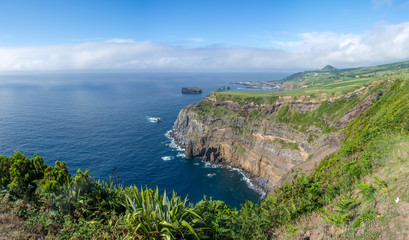 Walk on the Azores archipelago. Discovery of the island of Sao Miguel, Azores.