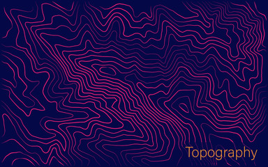 Background contour lines to simulate topographic maps