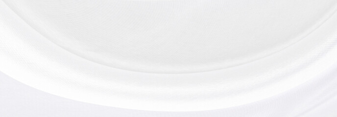 White gray satin texture that is white silver fabric silk panorama background with beautiful soft blur pattern natural.