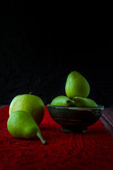 natural and fresh seasonal fruits on the table