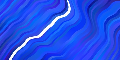 Fototapeta na wymiar Light BLUE vector background with curves.