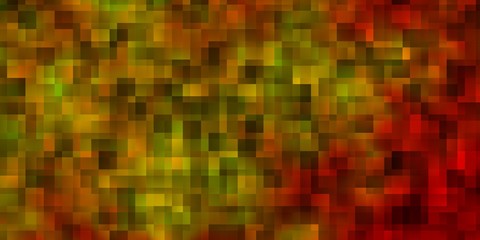 Light Red, Yellow vector background with rectangles.