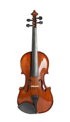 Fototapeta na wymiar Classic violin isolated on white. Musical instrument