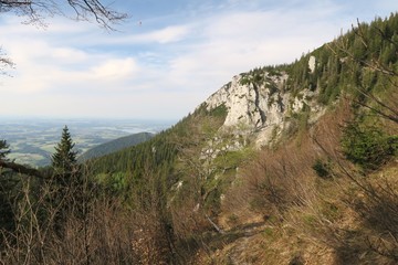 Panorama beim Abstieg von der Sonnwendwand