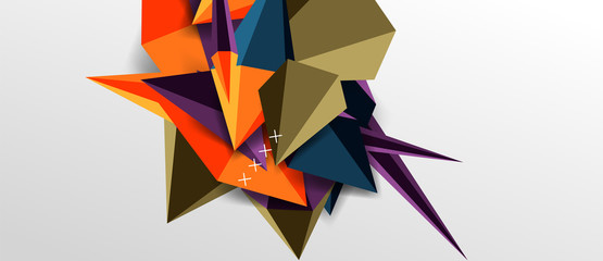 Trendy simple triangle abstract background, dynamic motion concept. Vector Illustration For Wallpaper, Banner, Background, Card, Book Illustration, landing page