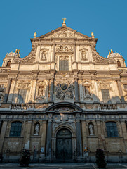 Fototapeta premium Exterior of the Sint-Carolus Borromeus church in the center of Antwerp.