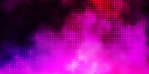 Light Purple, Pink vector texture with disks. Abstract decorative design in gradient style with bubbles. New template for a brand book.