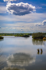 Lake Adamov in western Slovakia