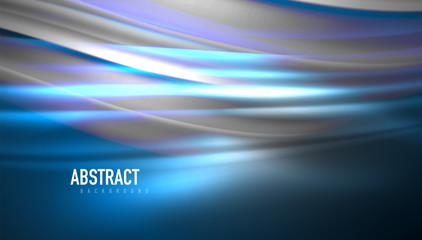 Creative fluid wave lines abstract background. Trendy abstract layout template for business or technology presentation, internet poster or web brochure cover, wallpaper