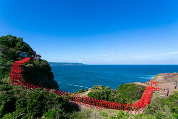 山口県　元乃隅神社　鳥居