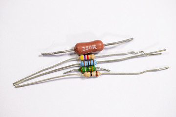 Electronic circuit Resistor, used for wallpaper, used as illustrated book,closeup