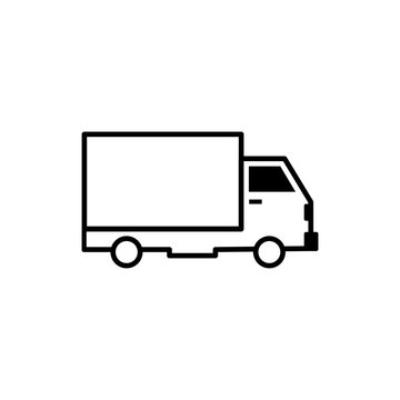 Delivery sign: delivery truck vector icon