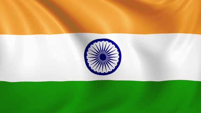 india flag waving in the wind with high quality texture in 4K National Flag of India indian