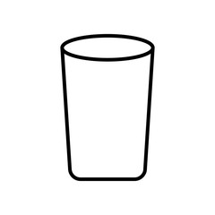 water glass icon, line style