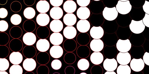 Dark Blue, Red vector layout with circle shapes. Illustration with set of shining colorful abstract spheres. Design for your commercials.