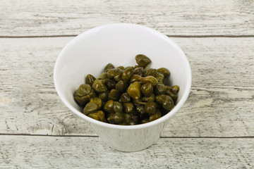 Capers in the bowl
