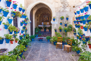 Festival of the Courtyards  in Cordoba, Andalusia, Spain