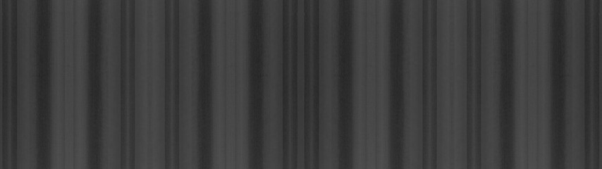 Fototapeta premium Black anthracite gray striped natural cotton linen textile texture background banner panorama 