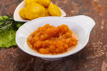 Zucchini squash caviar