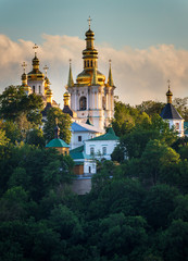 Fototapeta na wymiar Kyiv Pechersk Lavra also known as the Kiev Monastery of the Caves, is a historic Orthodox Christian monastery in Kyiv, Ukraine 