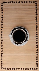 coffee on the background of xena