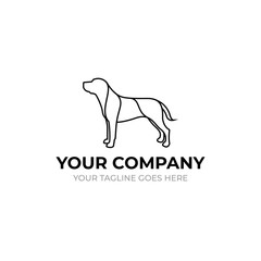 illustration; dog; logo; pet; icon; vector; design; outline; line; animal; puppy; care; happy; art; background; cat; isolated; clinic; vet; cute; veterinary; symbol; sign; creative; style; template; 