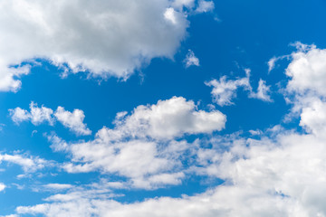 clear blue sky with white clouds, background