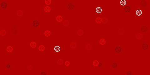 Light Red vector pattern with magic elements.