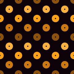 Mini circle seamless pattern. Classic geometric print. Repeated polka dot motif ornament. Simple geo dotted background