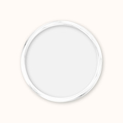 Realistic wood picture frame isolated on white background. Frame for your presentations.