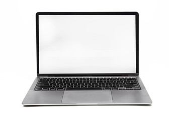 laptop computer on white background for business 