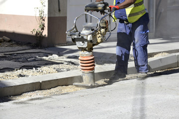 reconsonstruction and repair of a street roiad, municipal work,
