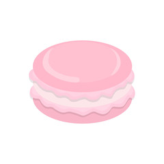 illustration of cute macaroons on a white background