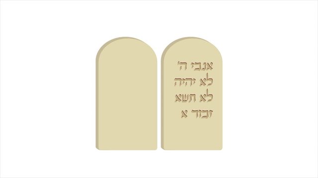 Tablets of Stone, Ten Commandments, Jewish holiday of Shavuot