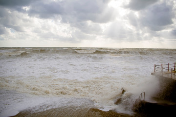 The storm at sea