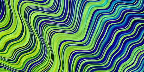Light Multicolor vector pattern with lines. Colorful illustration, which consists of curves. Pattern for business booklets, leaflets