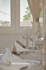 table setting for a dinner